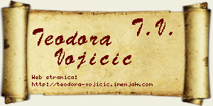 Teodora Vojičić vizit kartica